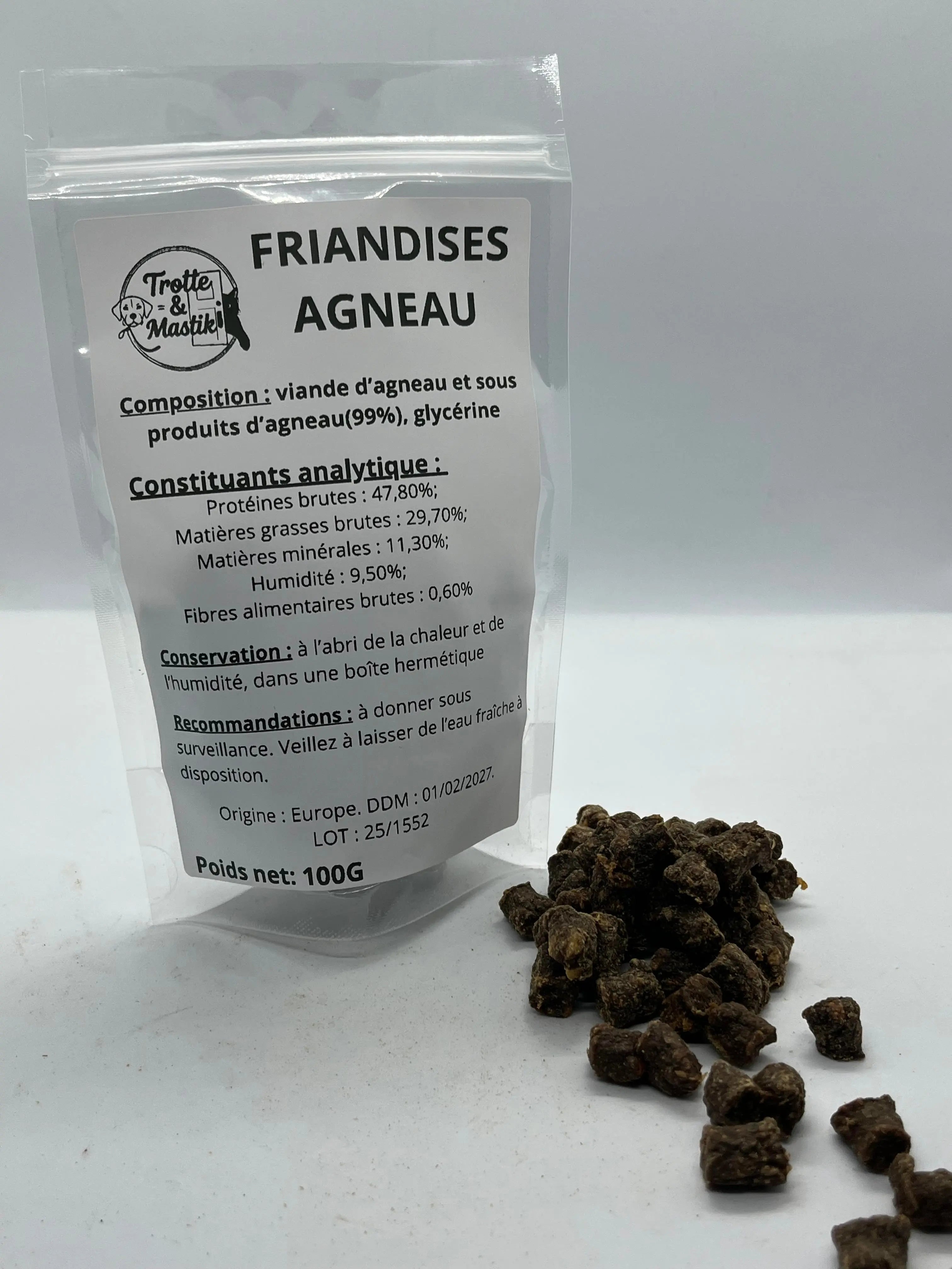 Friandises Agneau Trotte & Mastik