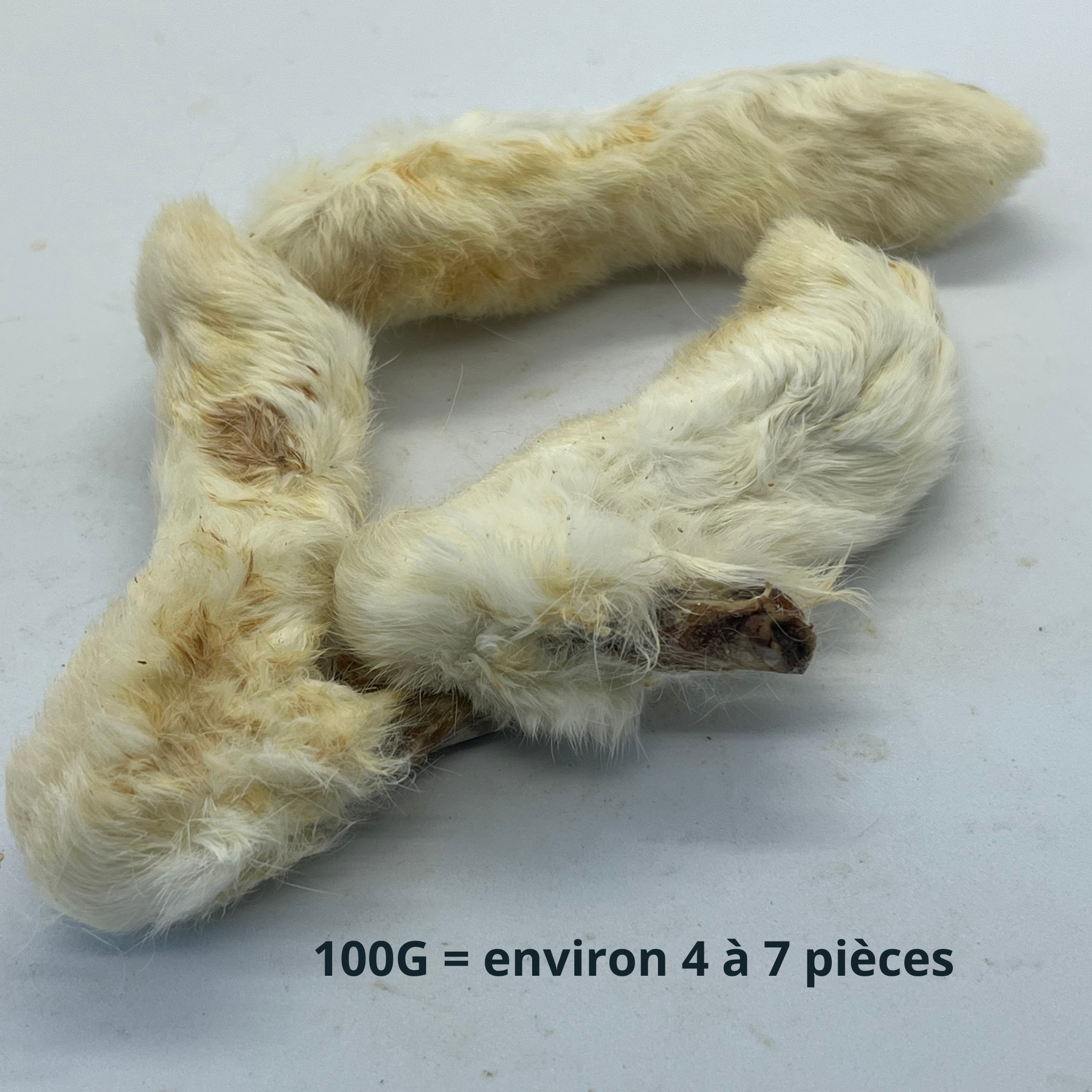 Pattes de Lapin avec poils Trotte & Mastik